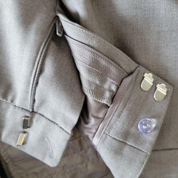 Vince Camuto Gray Straight Leg Long Trouser Career Pants Slacks Size 12 Petite - Picture 5 of 11
